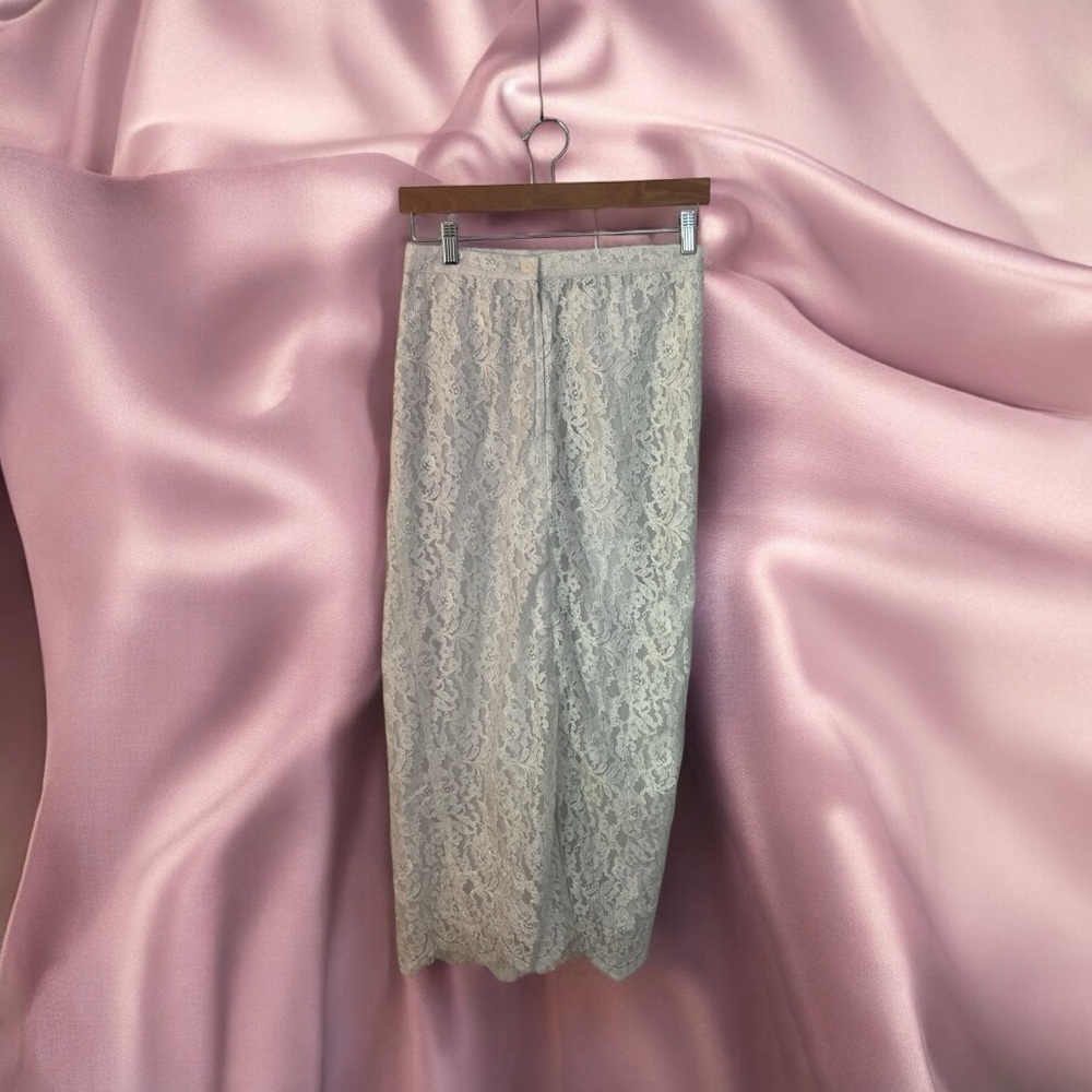 Jessica McClintock Vintage White Lace Skirt - Picture 3 of 4